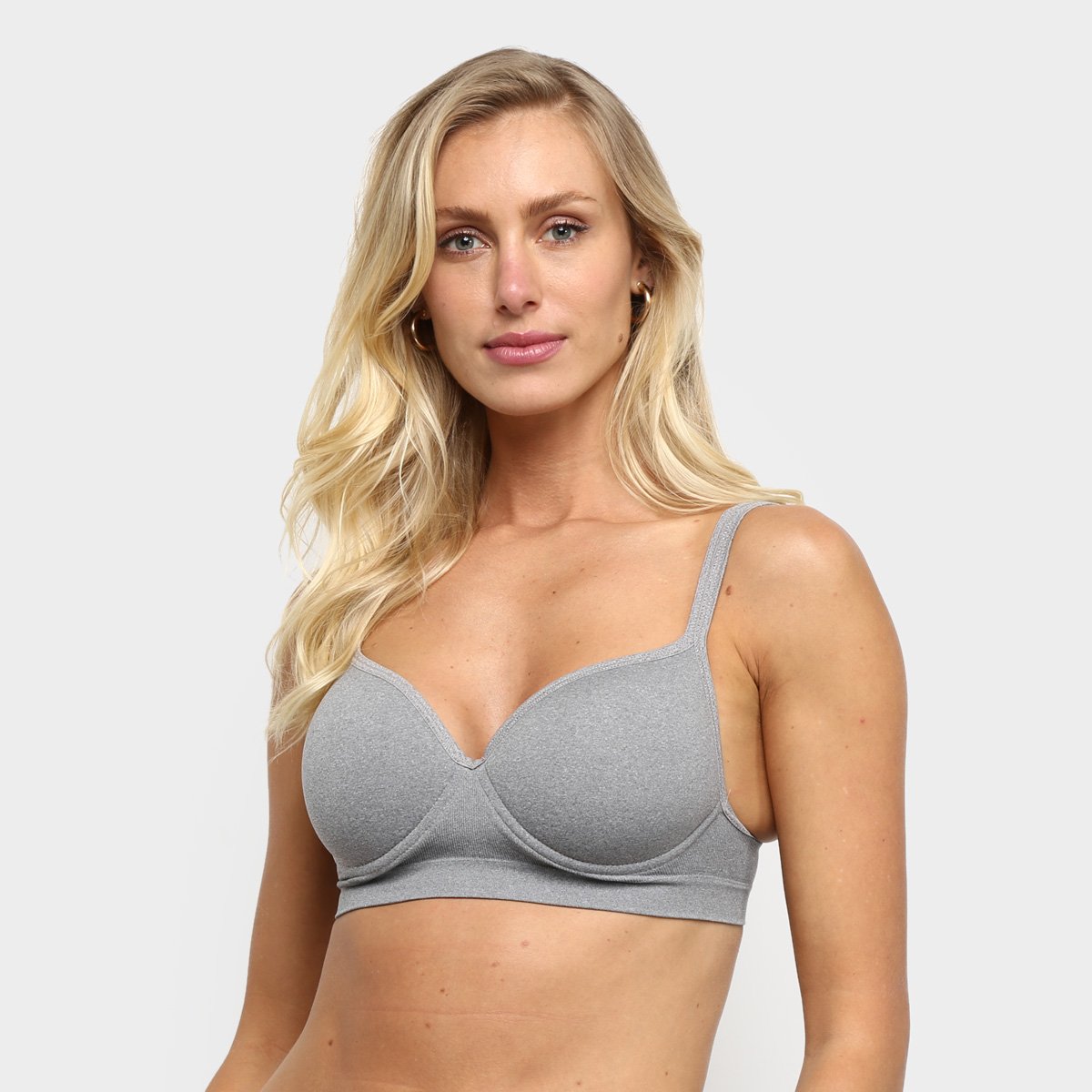 Sutiã Trifil Básico Base \u0026 Bojo - Cinza | Netshoes